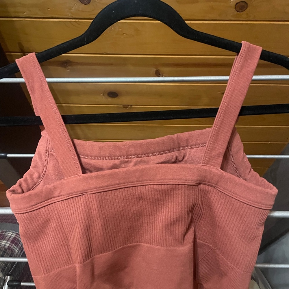 Rust Ribbed Tank Top - Picture 2 of 5